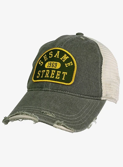 Sesame Street Pill Arc Vintage Cotton Twill Trucker Cap
