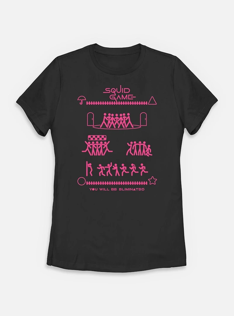 Squid Game You Will Be Eliminated Womens T-Shirt