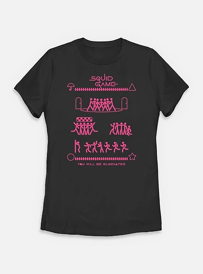 Squid Game You Will Be Eliminated Womens T-Shirt