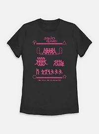 Squid Game You Will Be Eliminated Womens T-Shirt