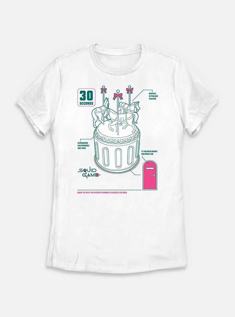 Squid Game Carousel Womens T-Shirt