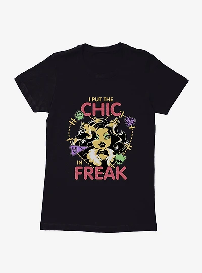 Monster High Clawdeen Wolf Chic Freak Womens T-Shirt