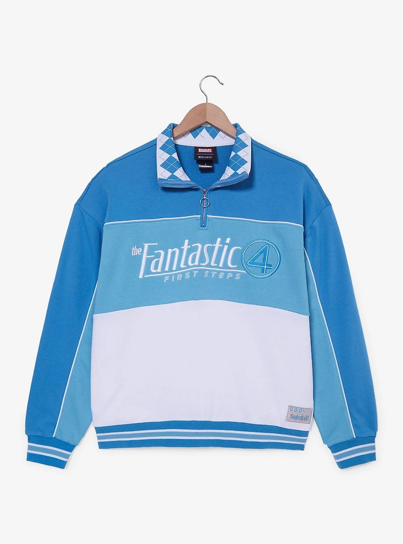 Marvel The Fantastic Four: First Steps Women's Plus Quarter Zip Crewneck - BoxLunch Exclusive
