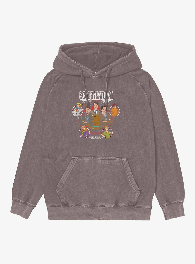 Supernatural Scoobynatural Crossover Mineral Wash Hoodie