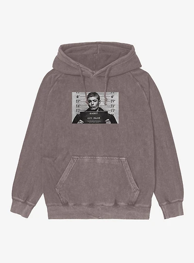 Supernatural Dean Winchester Mug Shot Mineral Wash Hoodie