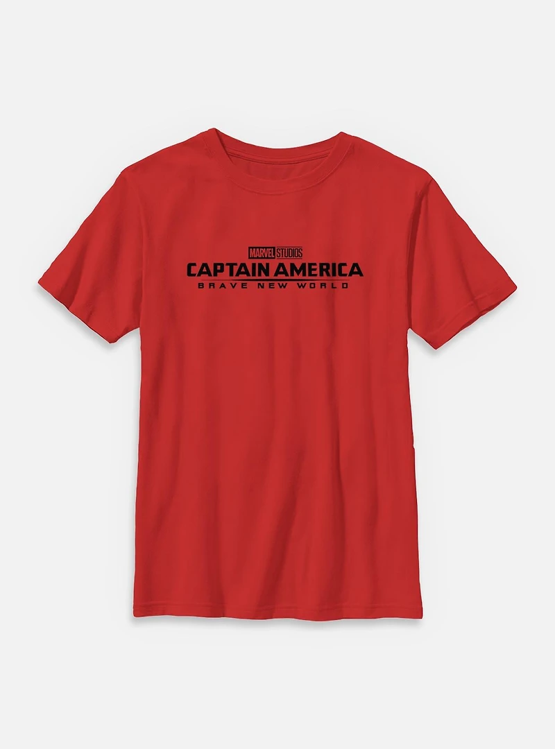 Marvel Captain America: Brave New World Logo Youth T-Shirt