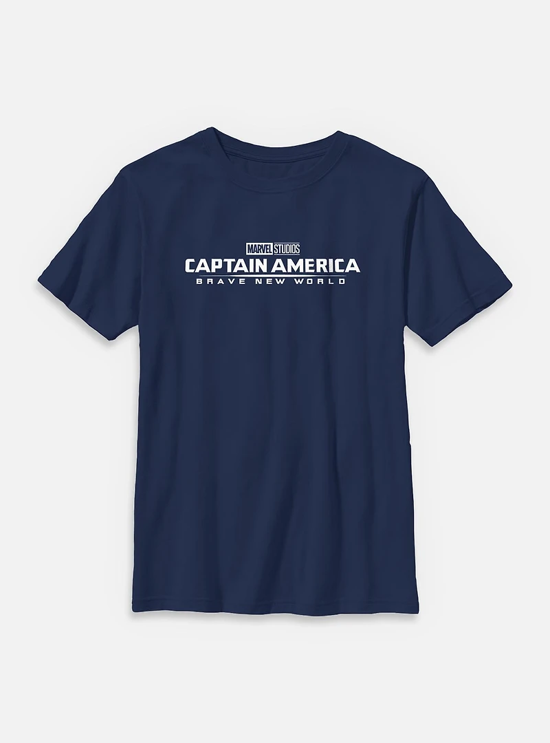 Marvel Captain America: Brave New World Logo Youth T-Shirt