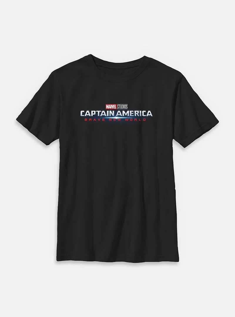 Marvel Captain America: Brave New World Burst Logo Youth T-Shirt