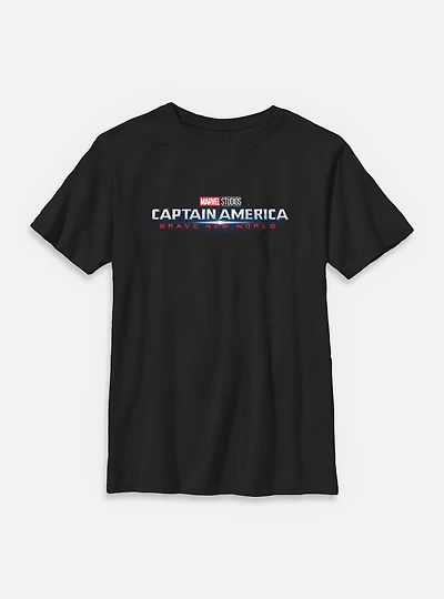 Marvel Captain America: Brave New World Burst Logo Youth T-Shirt