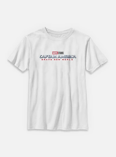 Marvel Captain America: Brave New World Color Logo Youth T-Shirt