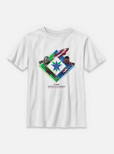 Marvel Captain America: Brave New World Fighting Together Youth T-Shirt