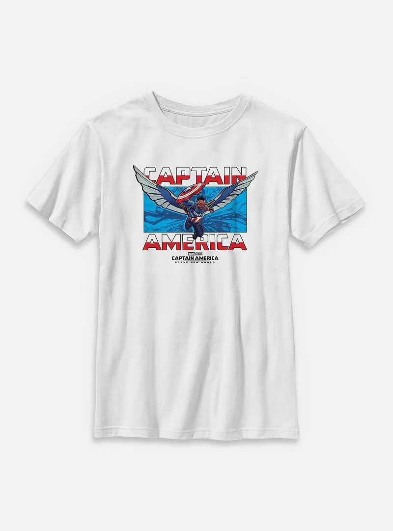 Marvel Captain America: Brave New World Sam America Youth T-Shirt