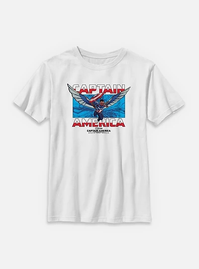 Marvel Captain America: Brave New World Sam America Youth T-Shirt