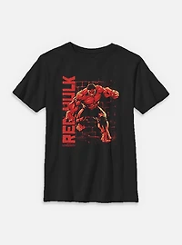 Marvel Captain America: Brave New World Stone Wall Red Hulk Youth T-Shirt