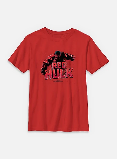 Marvel Captain America: Brave New World Red Hulk Angry Youth T-Shirt