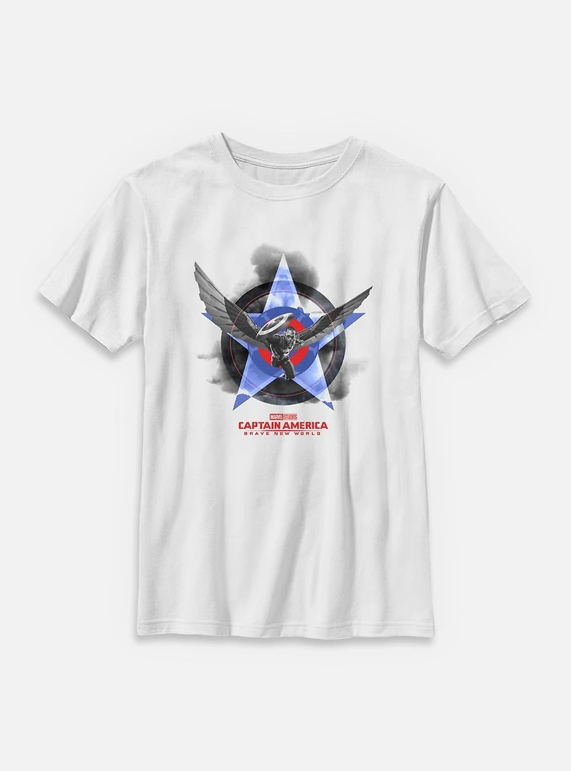 Marvel Captain America: Brave New World Flying High Youth T-Shirt