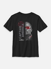 Marvel Captain America: Brave New World Red Lens Flare Youth T-Shirt