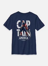 Marvel Captain America: Brave New World Cap Name Youth T-Shirt