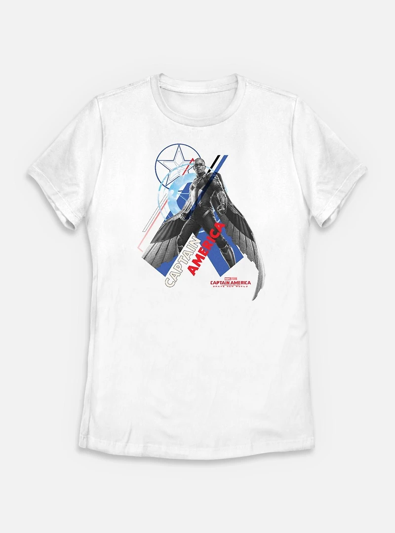 Marvel Captain America: Brave New World Pose Womens T-Shirt