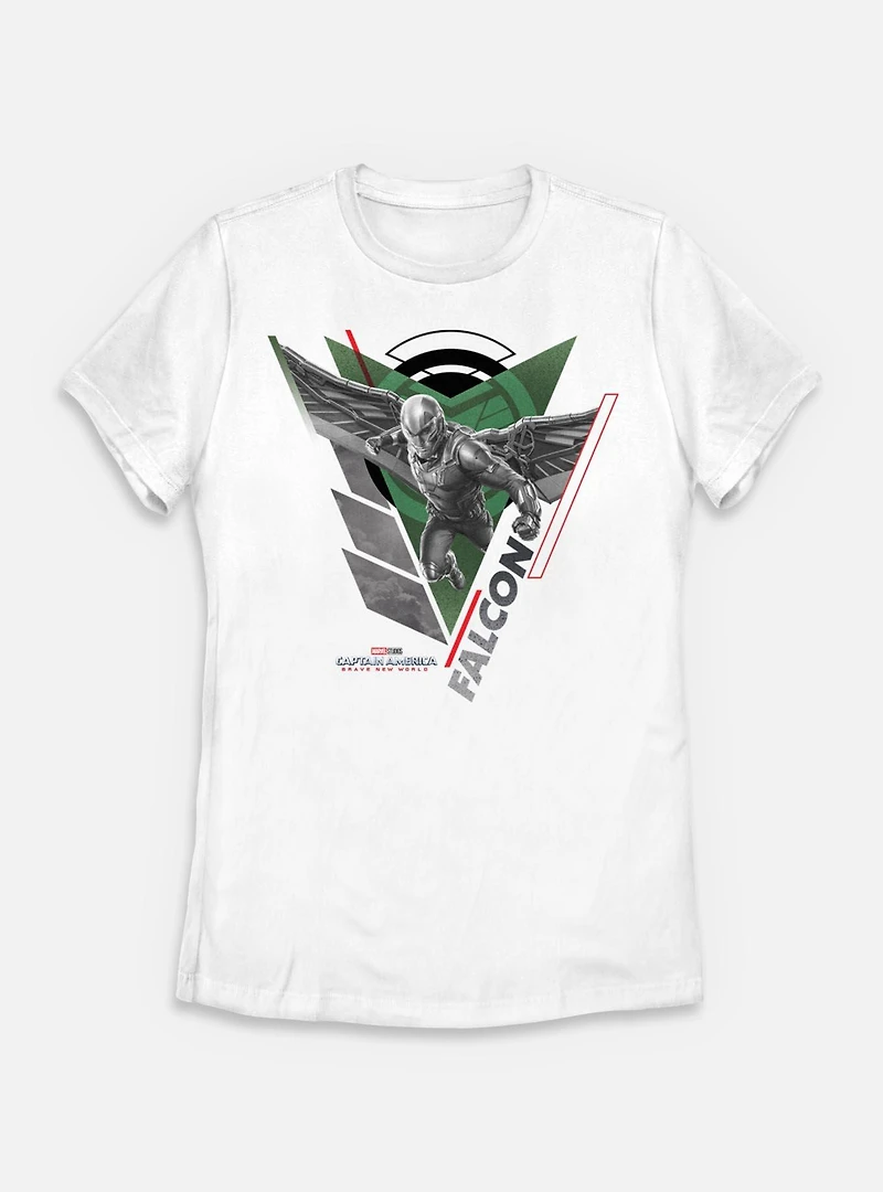 Marvel Captain America: Brave New World Falcon Pose Womens T-Shirt