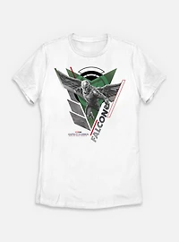 Marvel Captain America: Brave New World Falcon Pose Womens T-Shirt