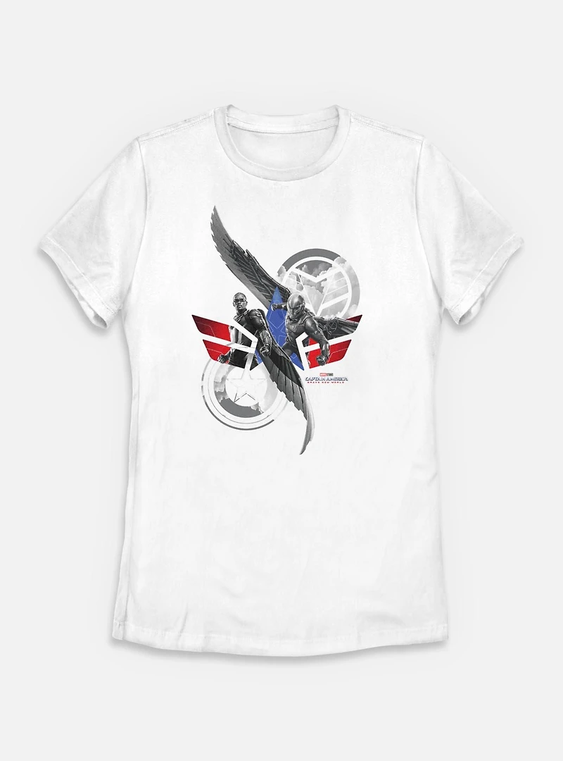 Marvel Captain America: Brave New World Team Womens T-Shirt