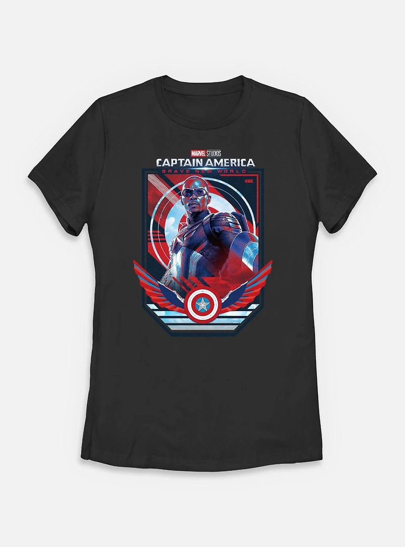 Marvel Captain America: Brave New World Pose Womens T-Shirt