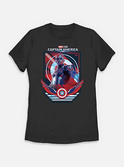 Marvel Captain America: Brave New World Pose Womens T-Shirt