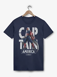 Marvel Captain America: Brave New World Cap Name T-Shirt