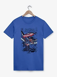 Marvel Captain America: Brave New World Comic Book Explosion T-Shirt