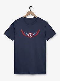 Marvel Captain America: Brave New World Wings Shield Falcon T-Shirt