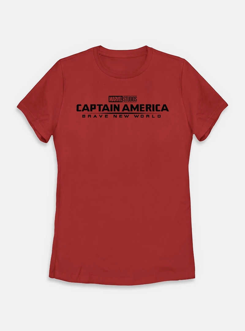 Marvel Captain America: Brave New World Logo Womens T-Shirt