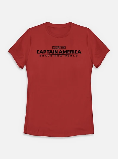 Marvel Captain America: Brave New World Logo Womens T-Shirt