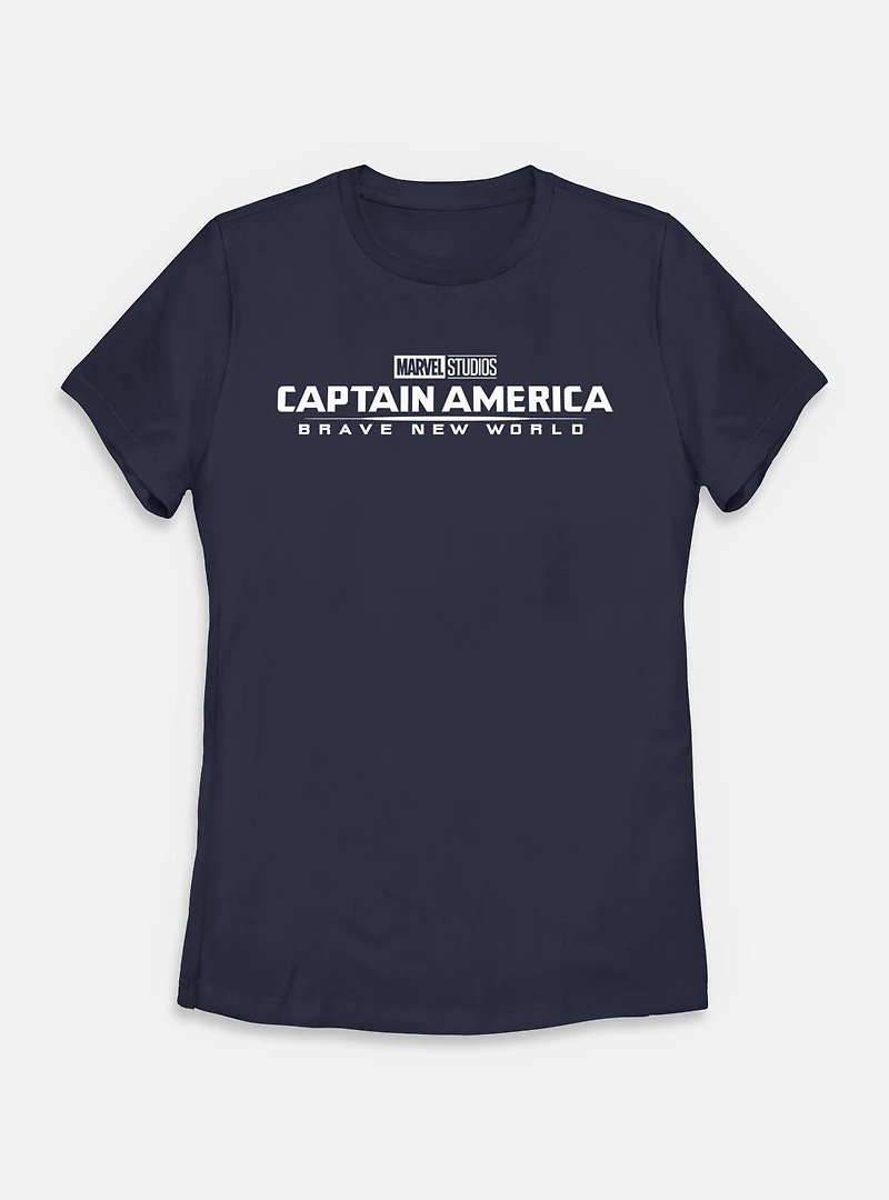 Marvel Captain America: Brave New World Logo Womens T-Shirt