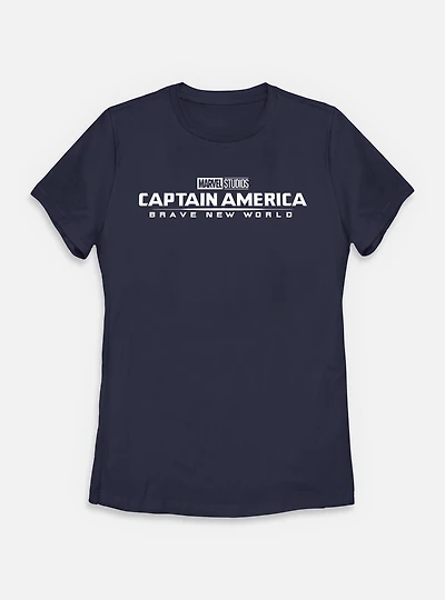 Marvel Captain America: Brave New World Logo Womens T-Shirt