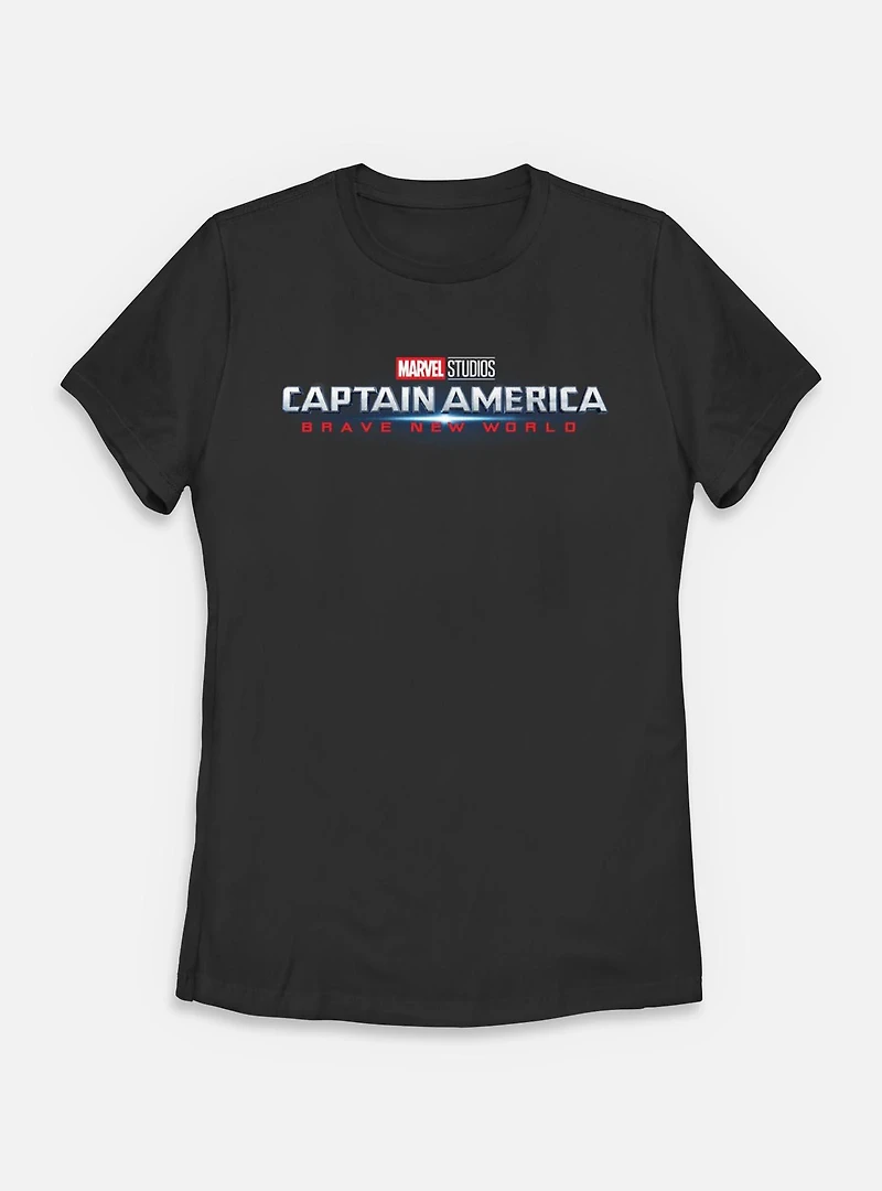 Marvel Captain America: Brave New World Burst Logo Womens T-Shirt