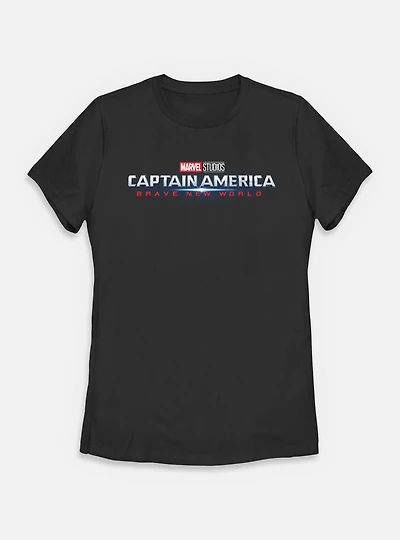 Marvel Captain America: Brave New World Burst Logo Womens T-Shirt