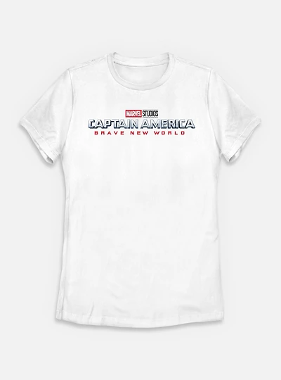 Marvel Captain America: Brave New World Color Logo Womens T-Shirt