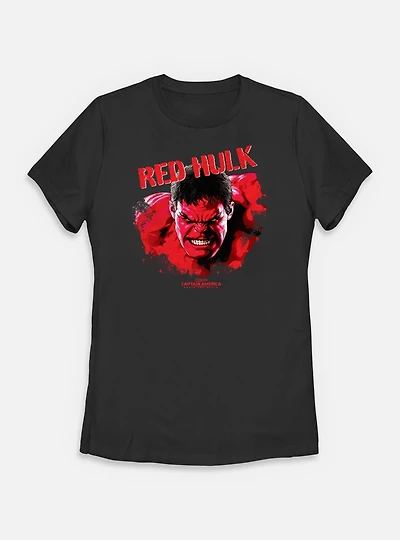 Marvel Captain America: Brave New World Red Hulk Womens T-Shirt