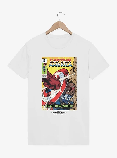 Marvel Captain America: Brave New World Comic Fight Scene T-Shirt