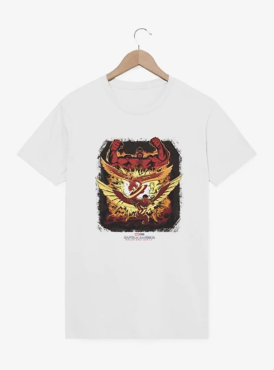 Marvel Captain America: Brave New World Red Hulk And America T-Shirt