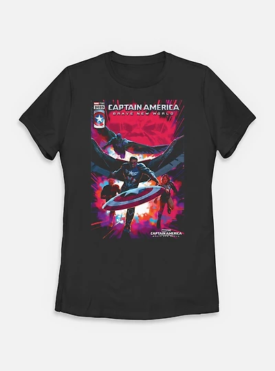 Marvel Captain America: Brave New World Team Womens T-Shirt