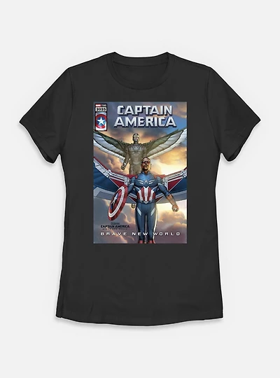 Marvel Captain America: Brave New World And Falcon Womens T-Shirt