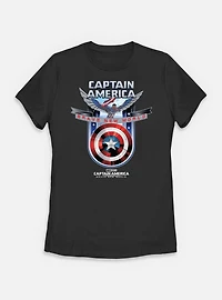 Marvel Captain America: Brave New World Shield Womens T-Shirt