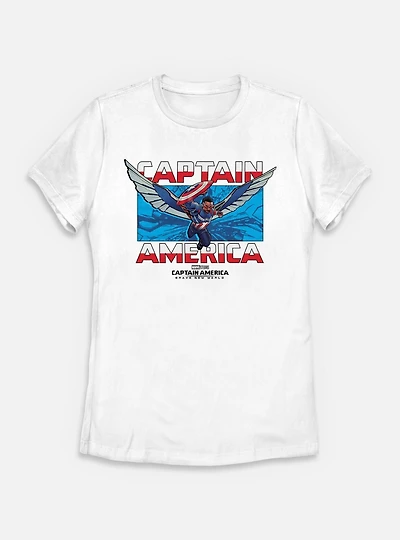 Marvel Captain America: Brave New World Sam America Womens T-Shirt