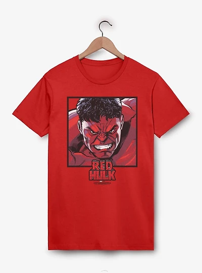 Marvel Captain America: Brave New World Red Hulk Squared T-Shirt