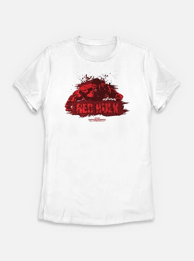 Marvel Captain America: Brave New World Red Hulk Splash Womens T-Shirt