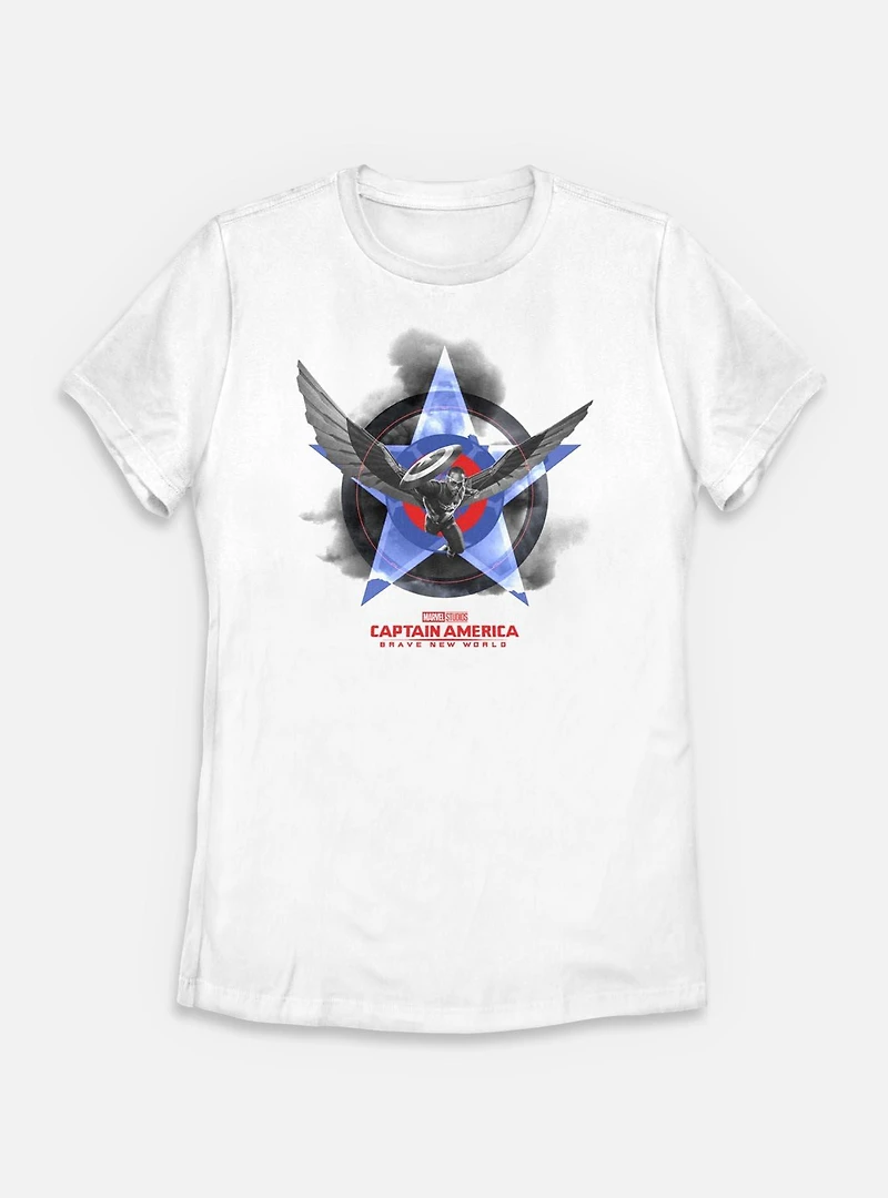 Marvel Captain America: Brave New World Flying High Womens T-Shirt