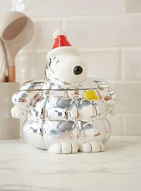 Peanuts Snoopy Chrome Puffer Cookie Jar