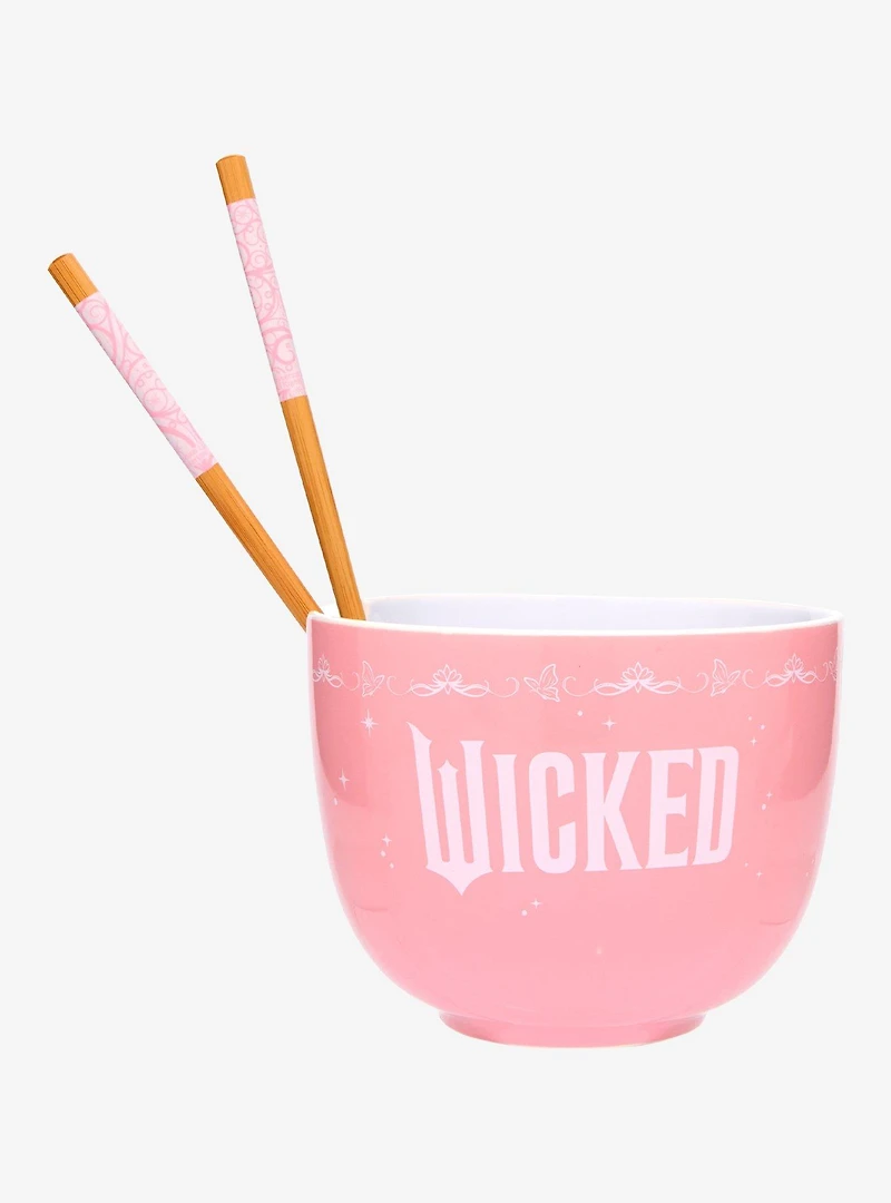 Wicked Glinda So Popular Ramen Bowl with Chopsticks